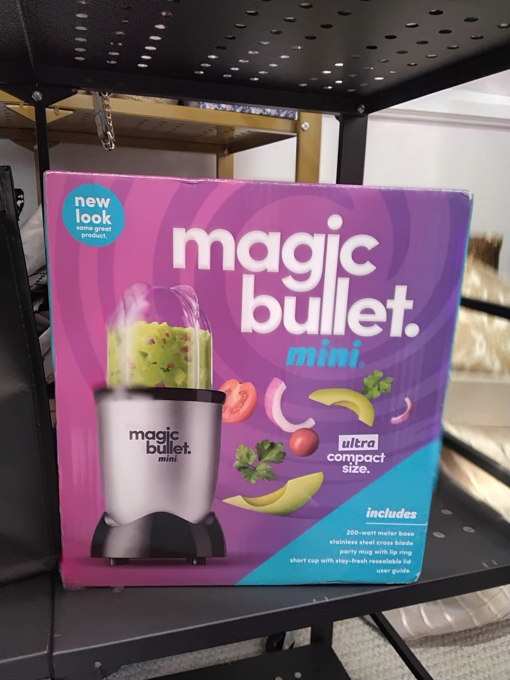 Magic Bullet Mini Compact Blender - Purple and Silver
